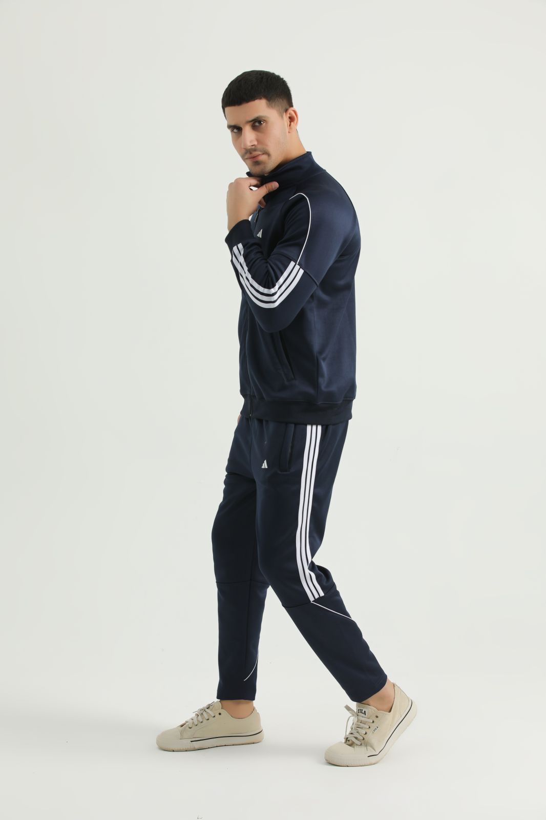 Adi imported tracksuit-Navy