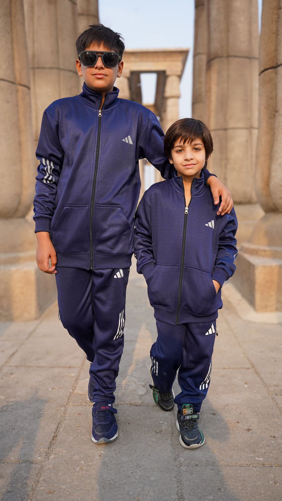 Adi Premium Tracksuit Navy Kids