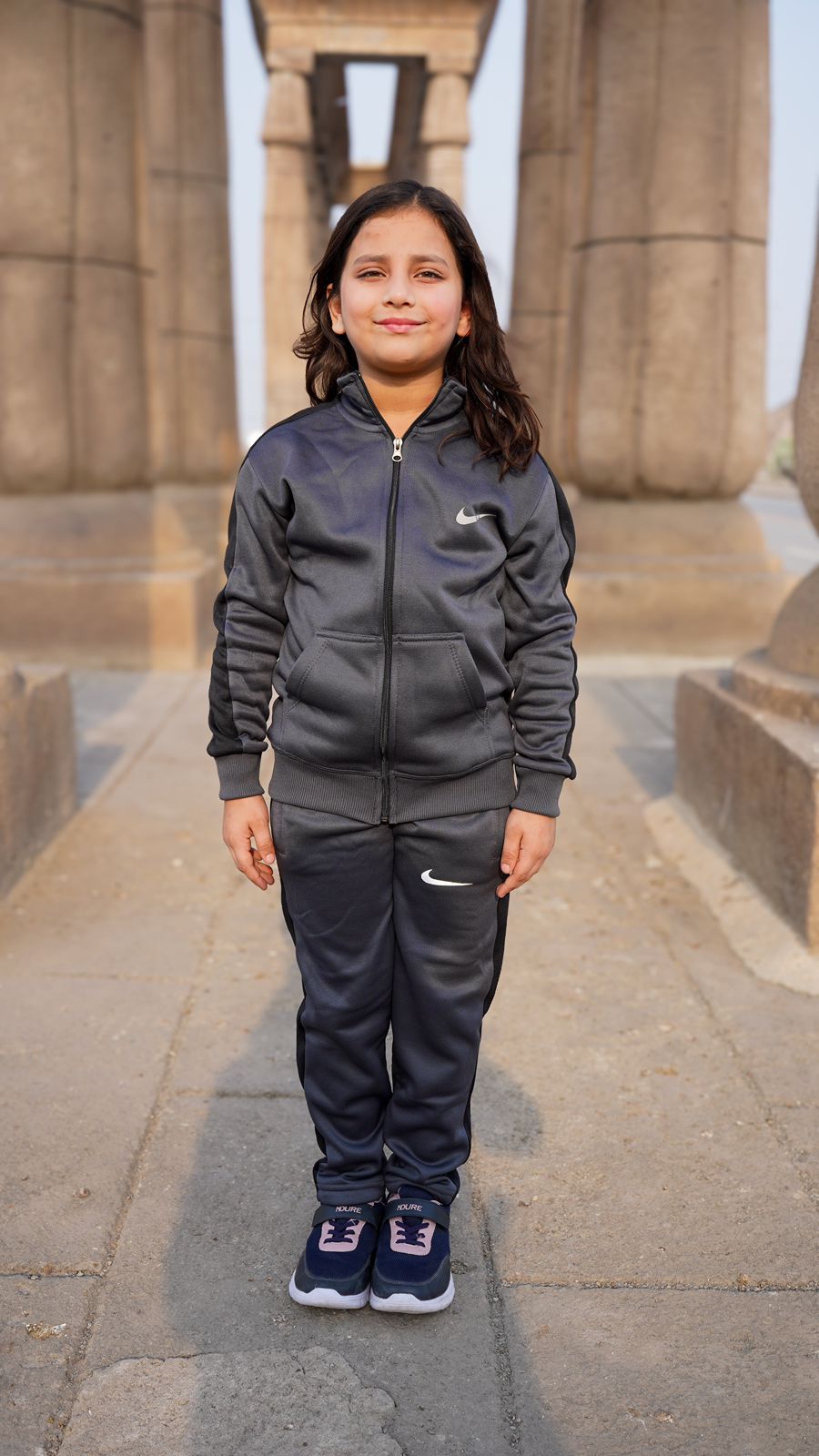 Nik Premium Tracksuit Grey Kids