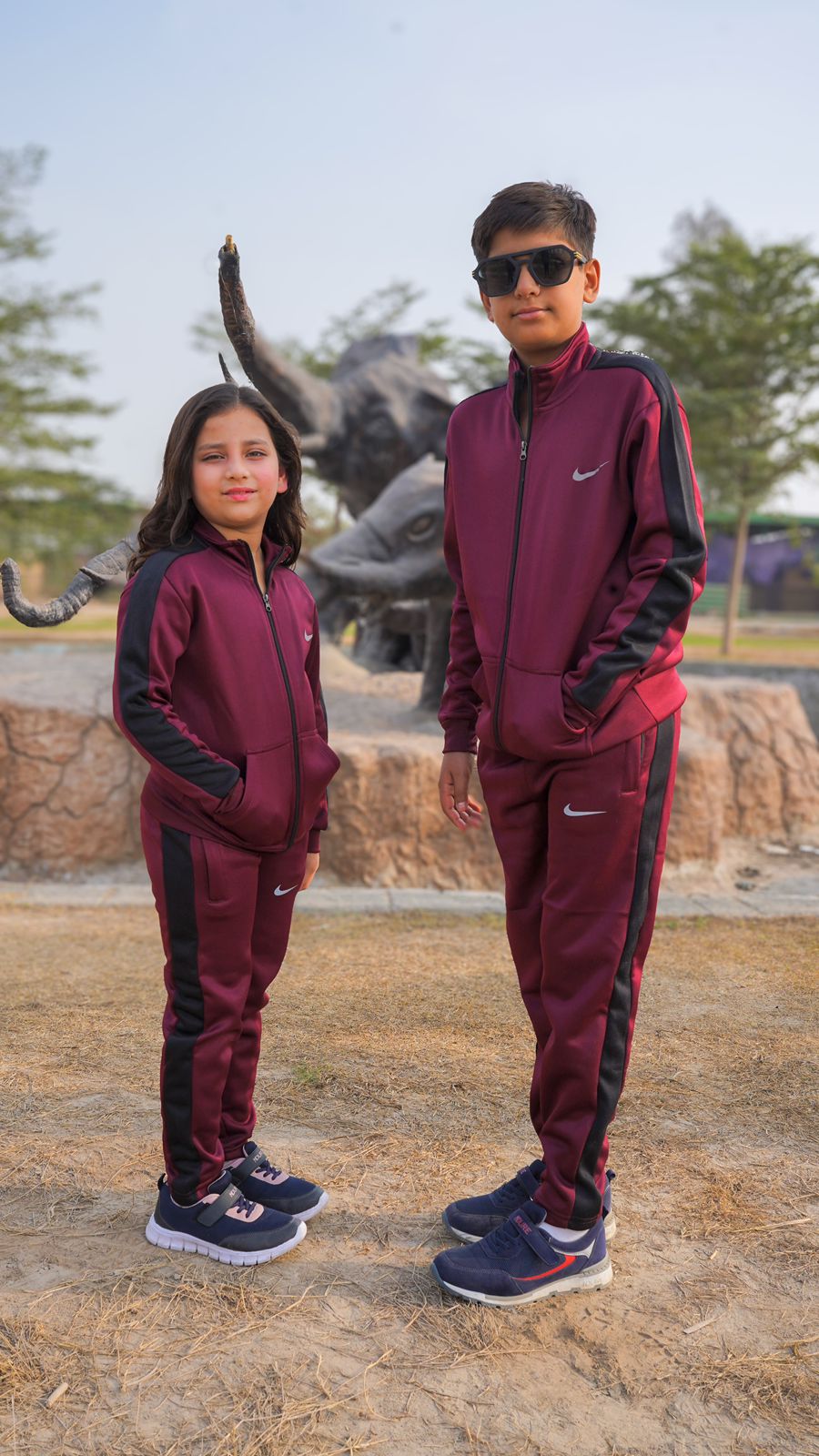 Nik Premium Tracksuit Mehroon Kids