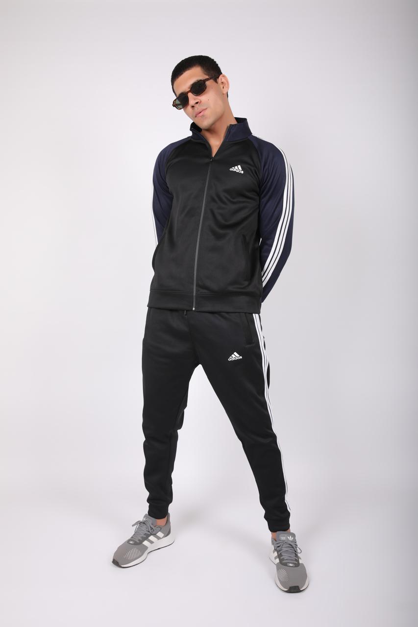 Adi Premium Tracksuit Black Navy-J