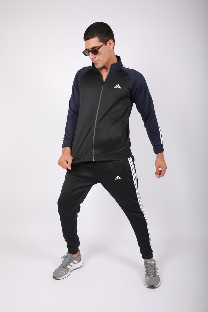 Adi Premium Tracksuit Black Navy-J