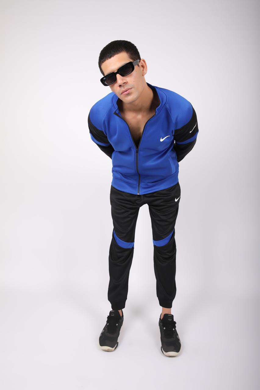 NIK Premium Tracksuit RoyalBlue Black-SJ2