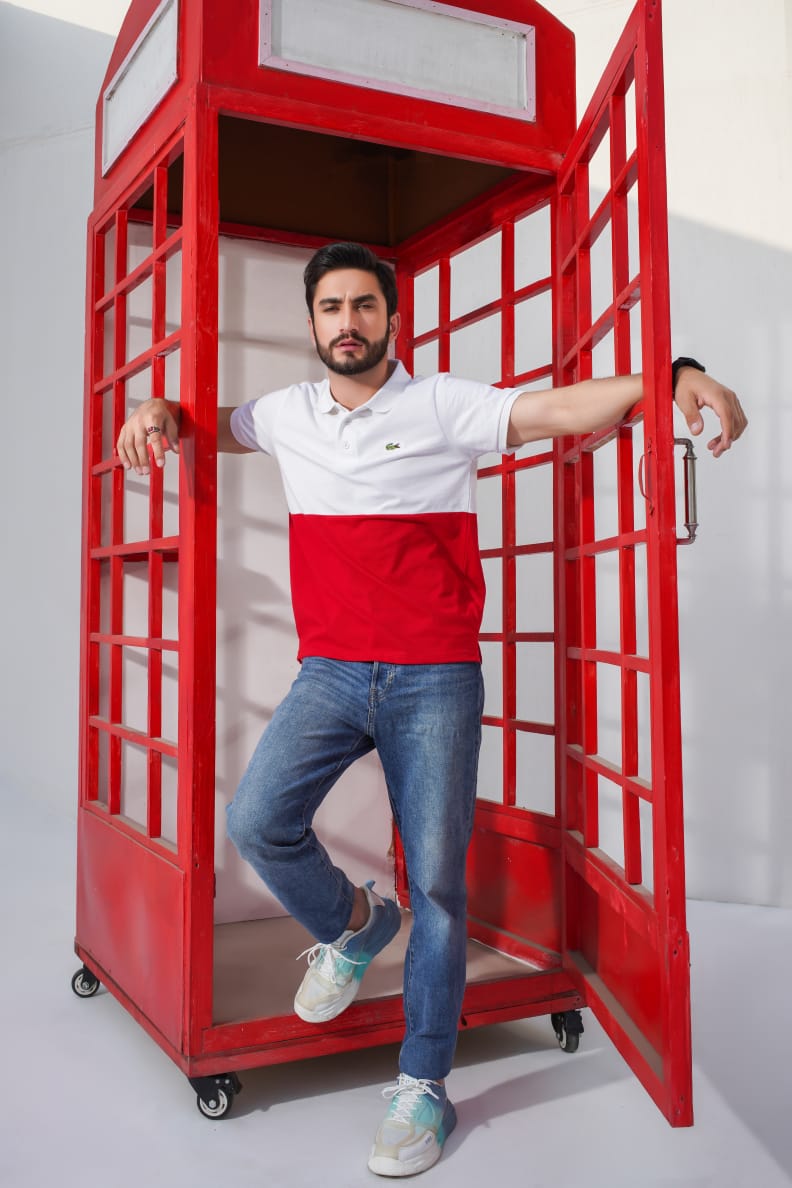 Lcst Red White Polo-J