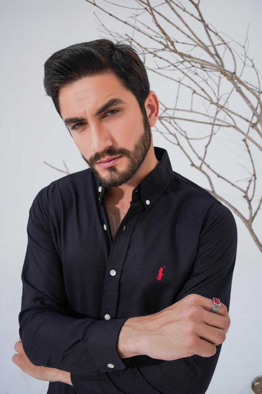 RL polo small pony Casual Shirt Black-J