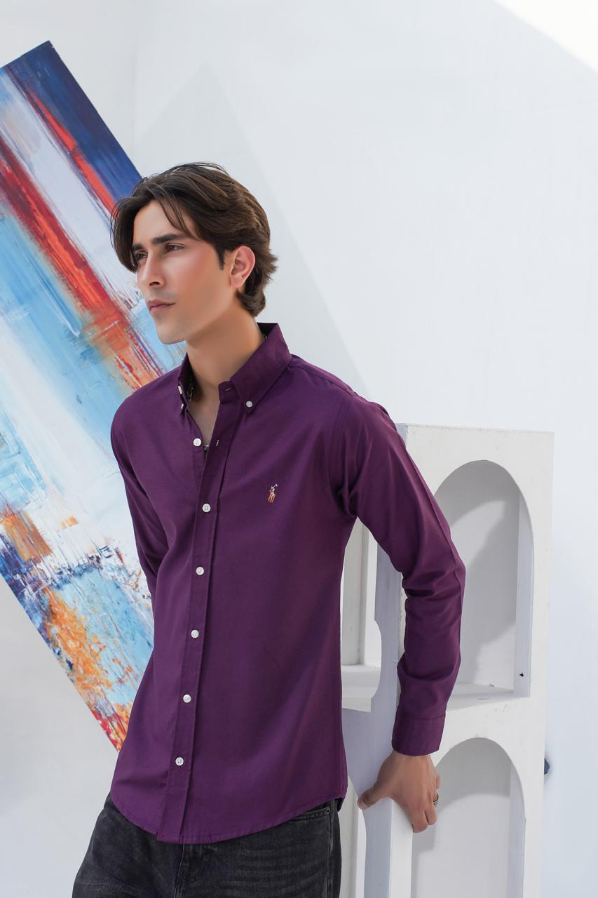 RL polo multi pony Casual Shirt purple-J