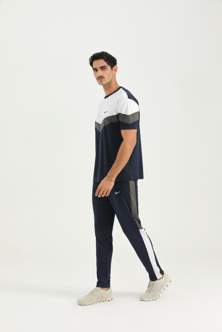 Nik Tri-Color Navy Summer Tracksuit