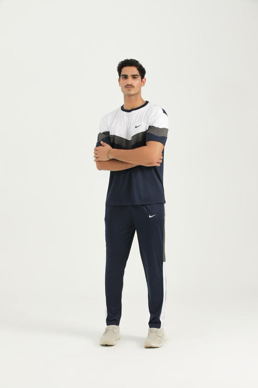 Nik Tri-Color Navy Summer Tracksuit