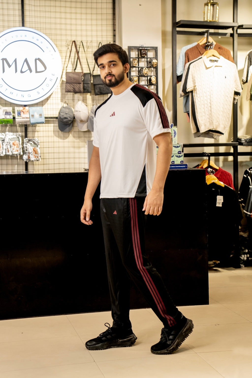 Adi White Black S26 Tracksuit-Summer