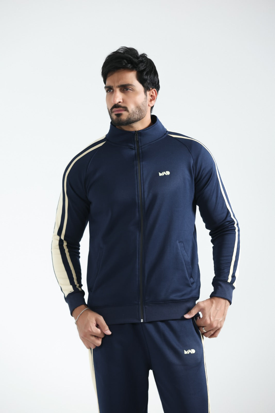 MAD Premium Navy Beige Tracksuit-04