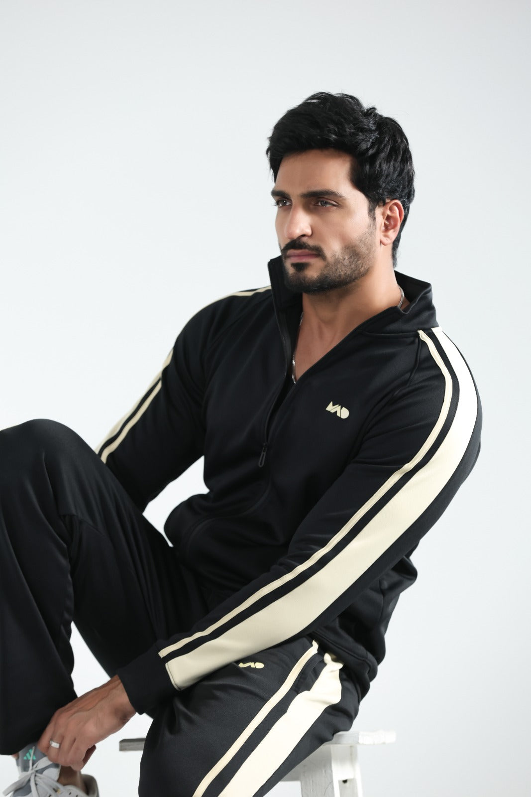 MAD Premium Black Beige Tracksuit-03