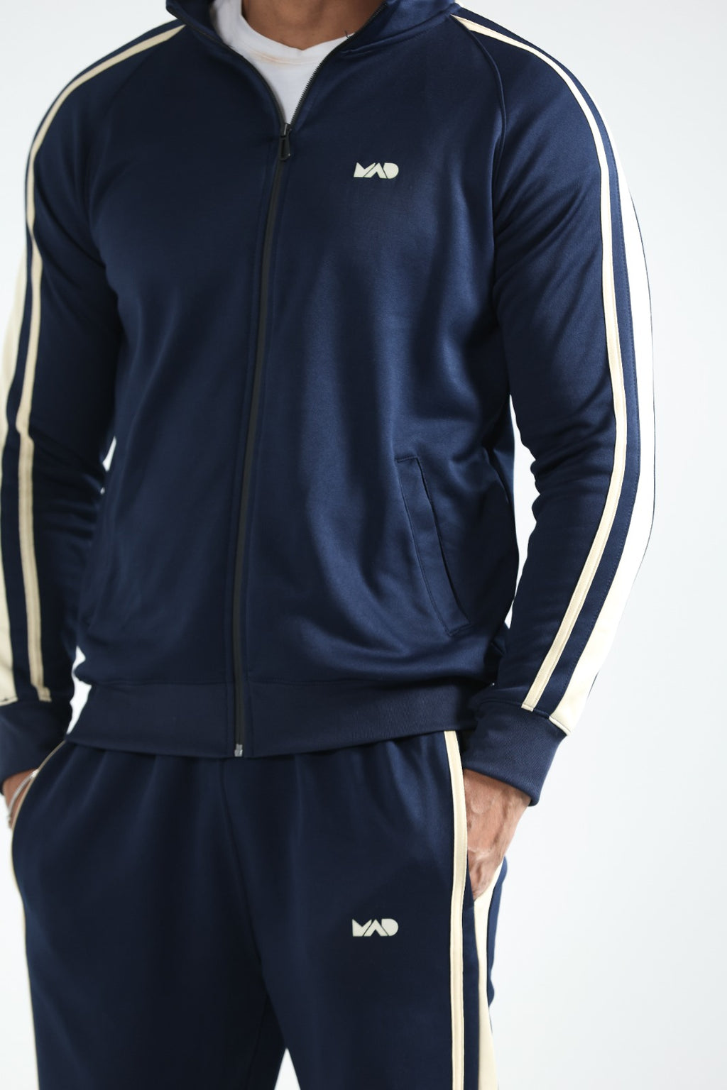 MAD Premium Navy Beige Tracksuit-04