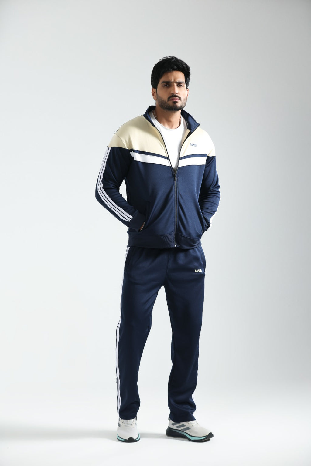 MAD Premium Navy Beige W Tracksuit-10