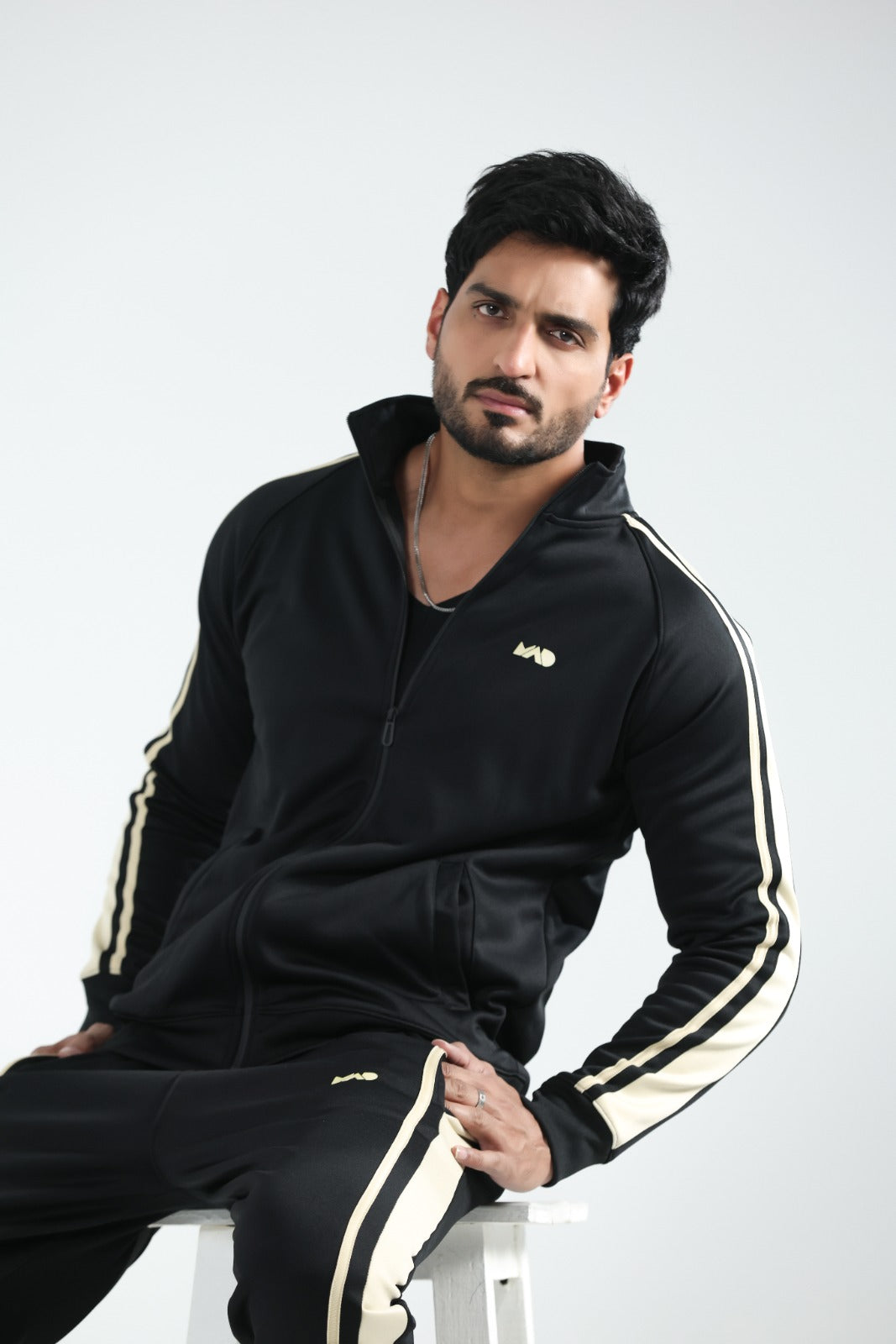 MAD Premium Black Beige Tracksuit-03