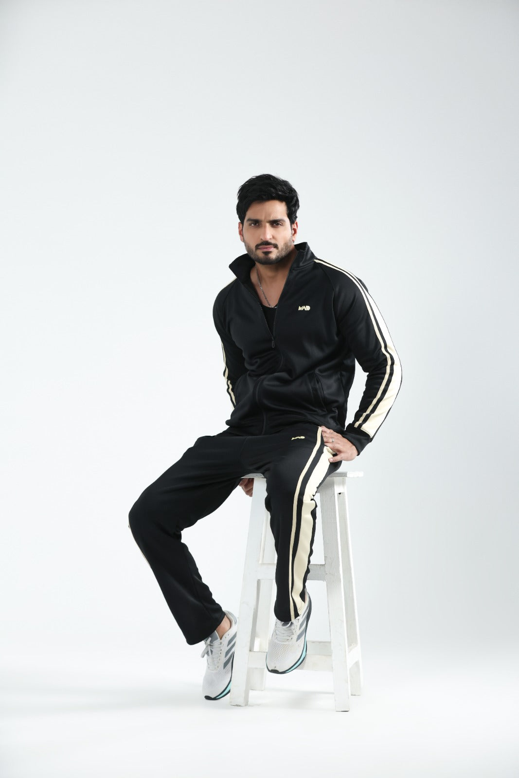 MAD Premium Black Beige Tracksuit-03