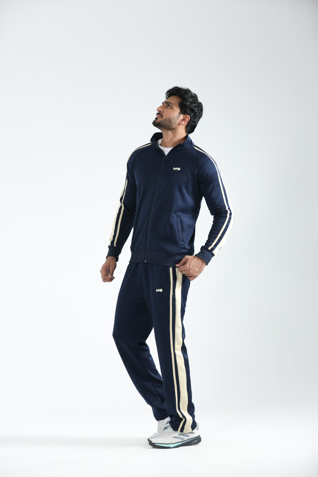 MAD Premium Navy Beige Tracksuit-04