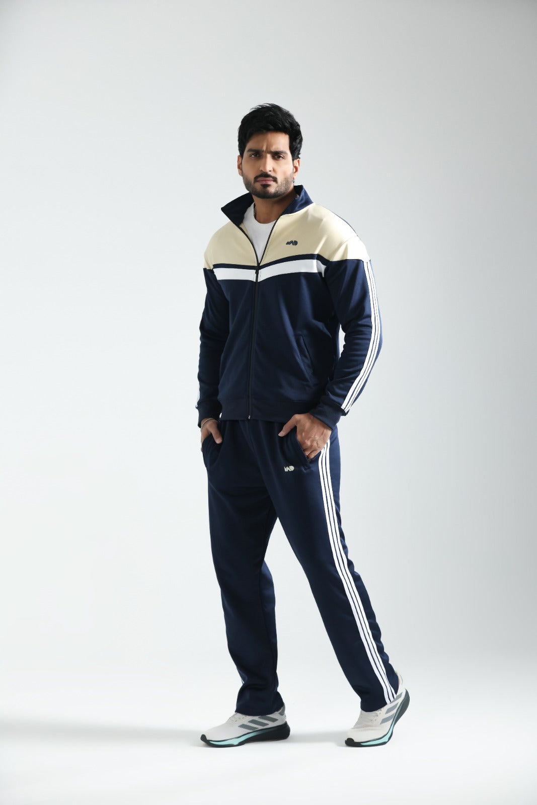 MAD Premium Navy Beige W Tracksuit-10