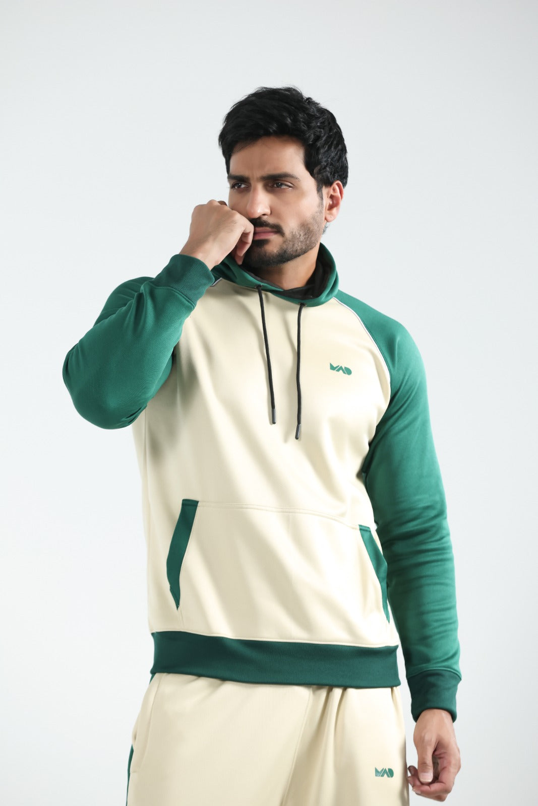 MAD Premium Beige Green Tracksuit-06