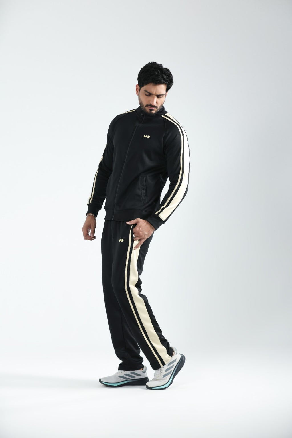 MAD Premium Black Beige Tracksuit-03