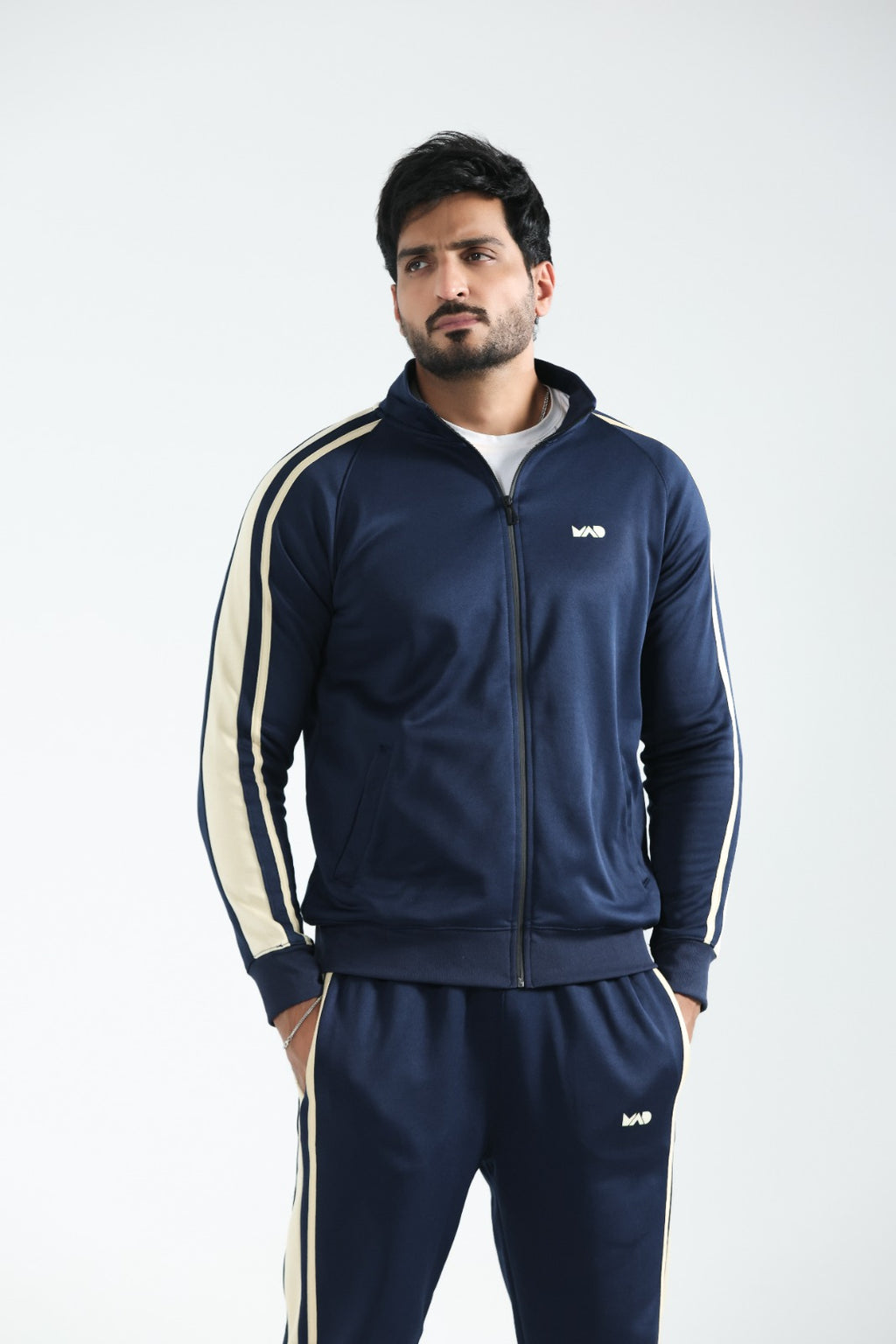MAD Premium Navy Beige Tracksuit-04