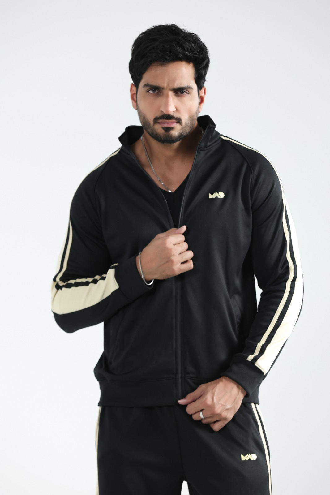 MAD Premium Black Beige Tracksuit-03