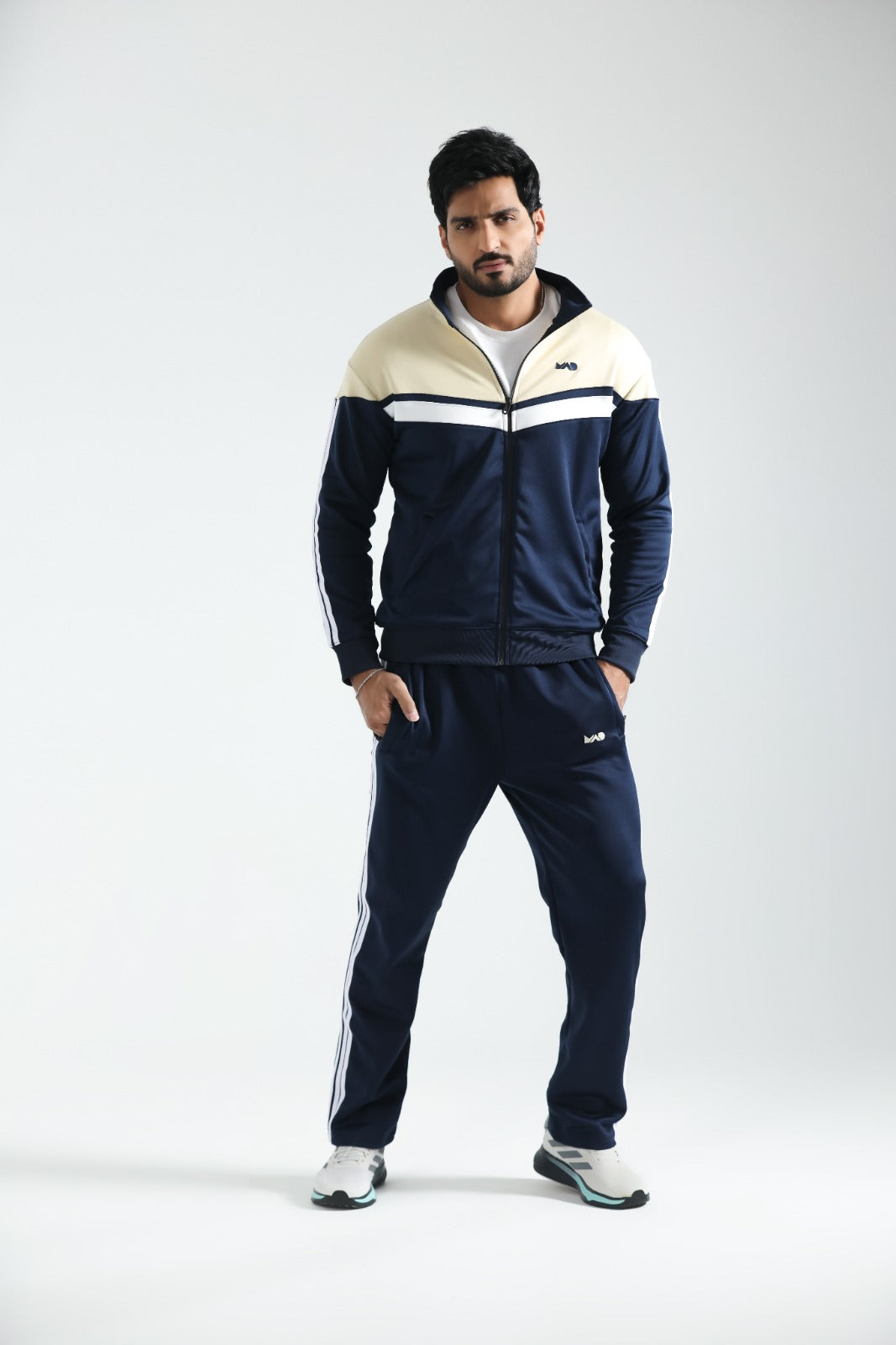 MAD Premium Navy Beige W Tracksuit-10