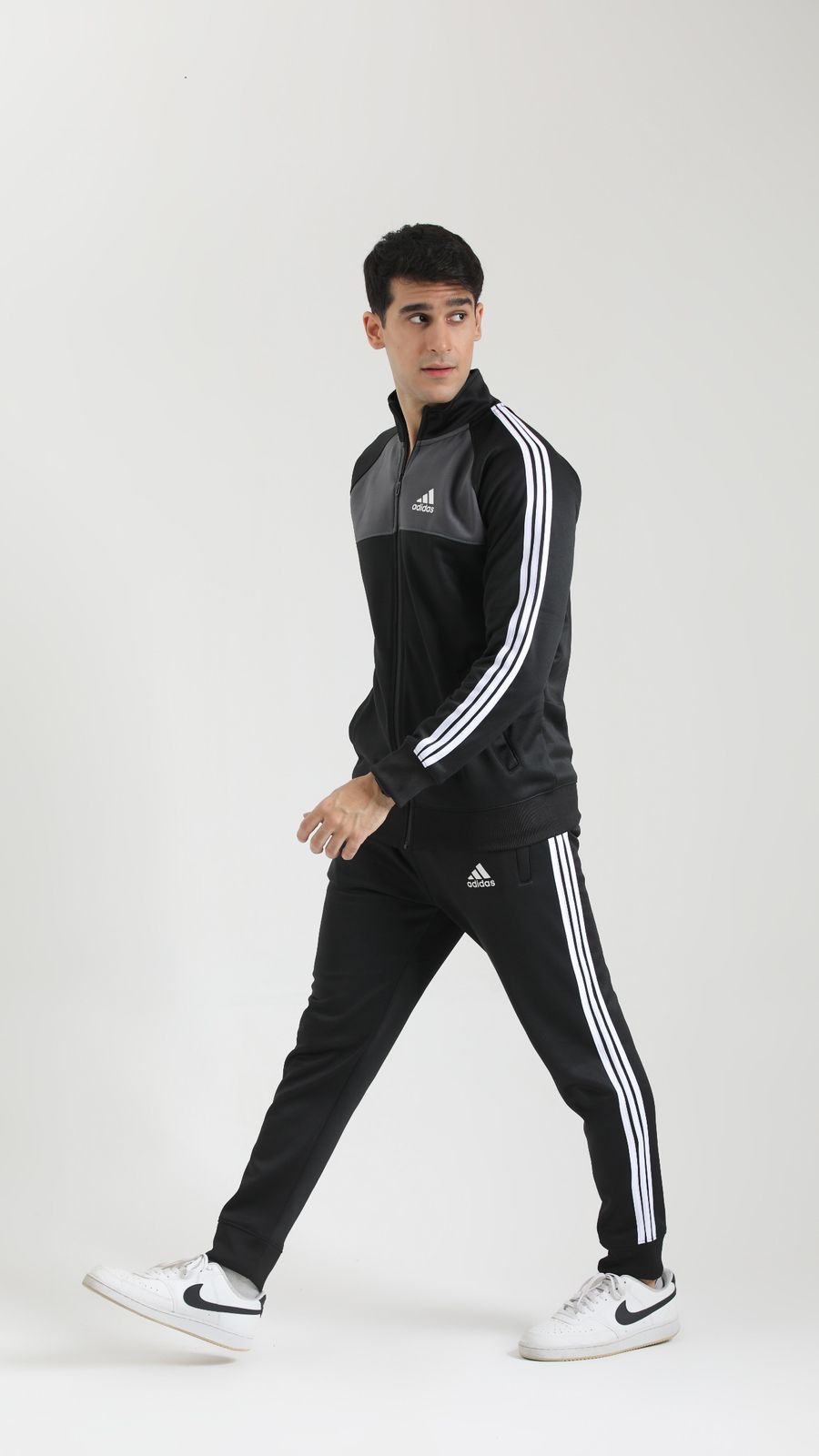 Adi Imported Tracksuit - Black Grey