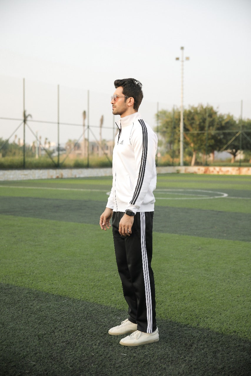 Adi Premium Tracksuit-Tri-Liner White